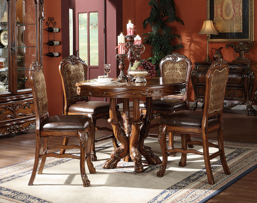 Dresden Cherry Oak Counter Height Table - FAMSA Furniture (TX)