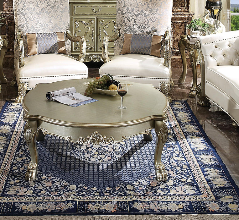 Dresden II Gold Patina & Bone Coffee Table - FAMSA Furniture (TX)