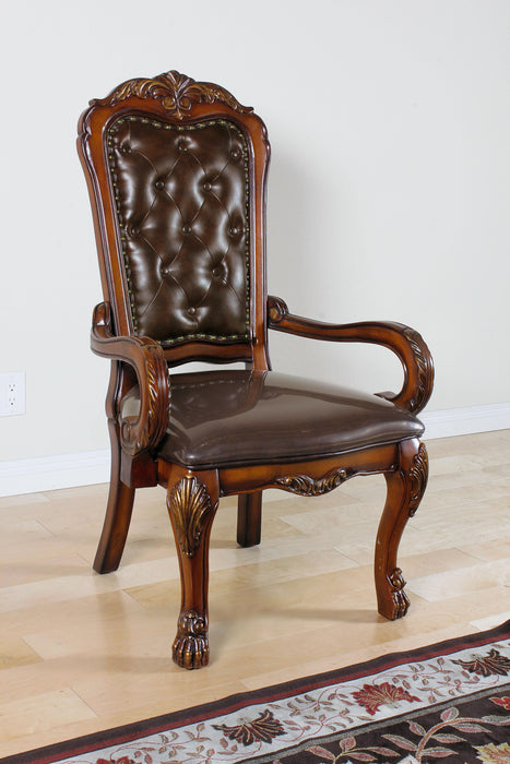 Dresden PU & Cherry Oak Office Chair - FAMSA Furniture (TX)