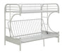 Eclipse White Bunk Bed (Twin XL/Queen/Futon) - FAMSA Furniture (TX)