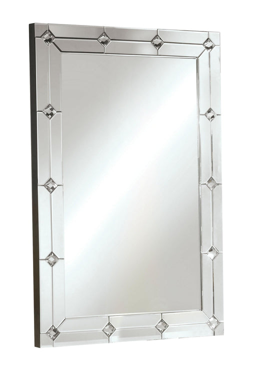 Hessa Mirrored & Faux Rhinestones Wall Decor - FAMSA Furniture (TX)