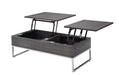 Iban Gray Oak & Chrome Coffee Table - FAMSA Furniture (TX)