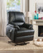 Ixora Black PU Recliner w/Power Lift & Massage - FAMSA Furniture (TX)