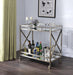 Kristensen Antique Gold & Mirror Serving Cart - FAMSA Furniture (TX)