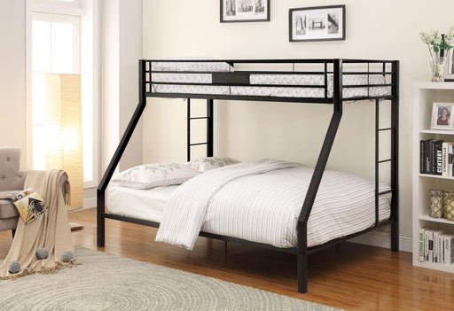 Limbra Sandy Black Bunk Bed (Twin XL/Queen) - FAMSA Furniture (TX)