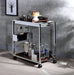 Lisses Chrome Serving Cart - FAMSA Furniture (TX)
