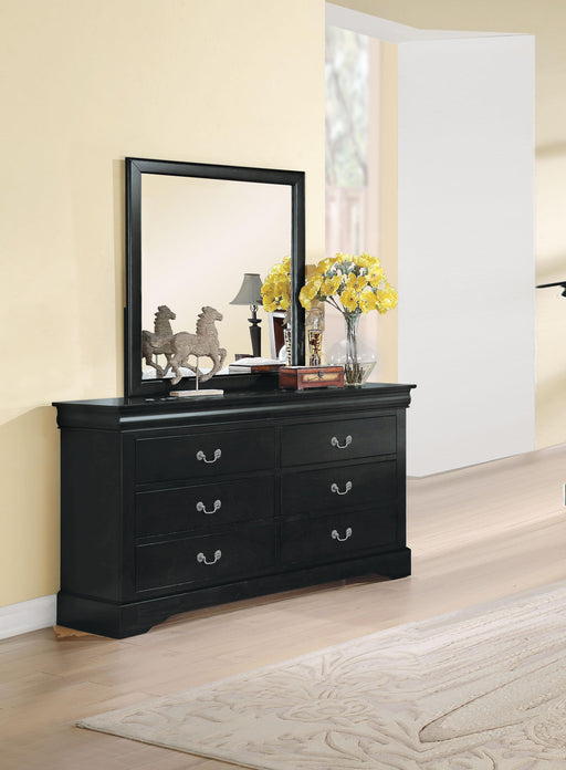 Louis Philippe III Black Dresser - FAMSA Furniture (TX)