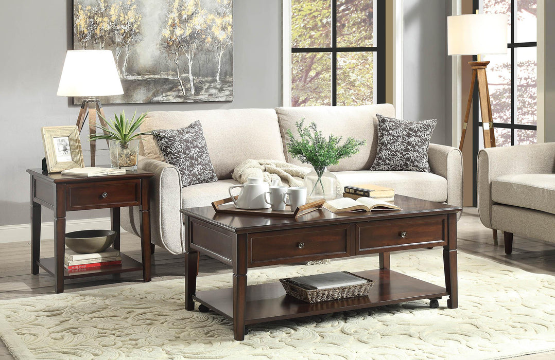 Malachi Walnut Coffee Table - FAMSA Furniture (TX)
