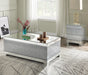 Mallika Mirrored & Faux Crystals Coffee Table - FAMSA Furniture (TX)