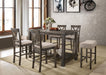 Martha II Weathered Gray Counter Height Table - FAMSA Furniture (TX)