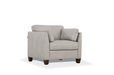 Matias Dusty White Leather Chair - FAMSA Furniture (TX)