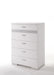 Naima II White High Gloss Chest - FAMSA Furniture (TX)