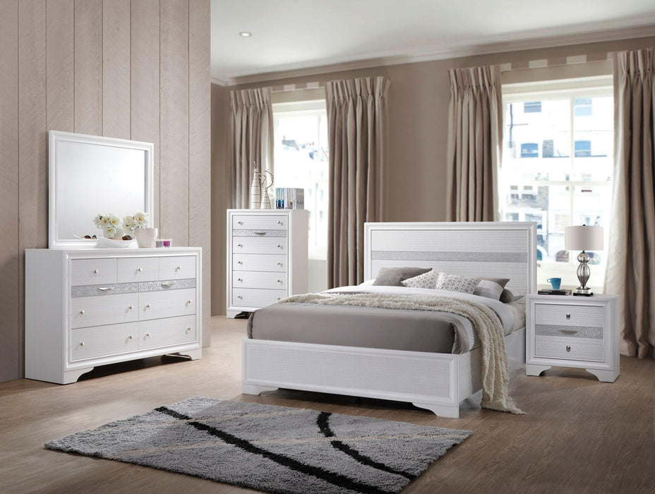 Naima White Twin Bed - FAMSA Furniture (TX)