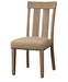 Nathaniel Fabric & Maple Side Chair , Slatted Back - FAMSA Furniture (TX)