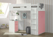 Nerice White & Pink Loft Bed - FAMSA Furniture (TX)