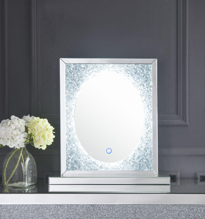 Noralie Mirrored & Faux Diamonds Accent Decor (LED) - FAMSA Furniture (TX)