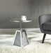 Noralie Mirrored & Faux Diamonds Accent Table - FAMSA Furniture (TX)