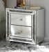 Noralie Mirrored & Faux Diamonds Accent Table - FAMSA Furniture (TX)