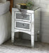 Nowles Mirrored & Faux Stones Accent Table - FAMSA Furniture (TX)