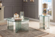 Nysa Mirrored & Faux Crystals Coffee Table - FAMSA Furniture (TX)
