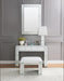 Nysa Mirrored & Faux Crystals Vanity Desk - FAMSA Furniture (TX)