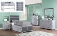 Orchest Gray PU & Gray Twin Bed - FAMSA Furniture (TX)