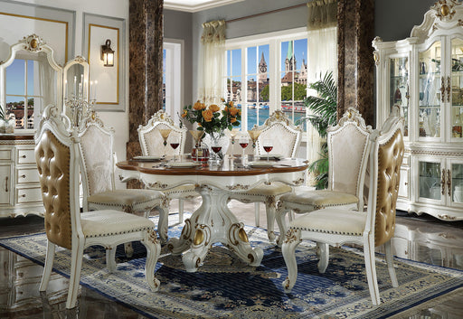 Picardy Antique Pearl & Cherry Oak Dining Table - FAMSA Furniture (TX)