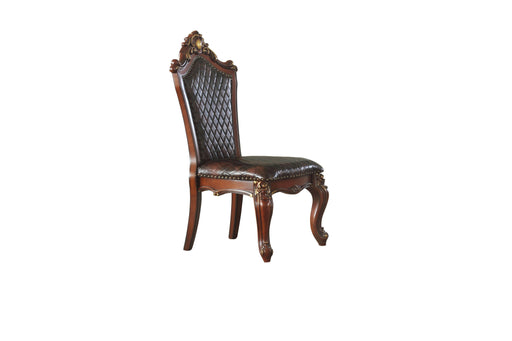 Picardy Cherry Oak & PU Side Chair - FAMSA Furniture (TX)