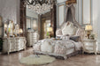 Picardy Fabric & Antique Pearl Eastern King Bed - FAMSA Furniture (TX)