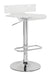 Rania Clear & Chrome Adjustable Stool (1Pc) - FAMSA Furniture (TX)