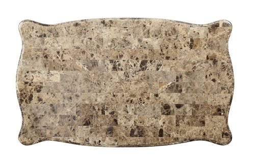 Shalisa Marble & Walnut Coffee Table - FAMSA Furniture (TX)