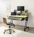 Suitor Yellow & Black Computer Desk - FAMSA Furniture (TX)