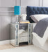 Sonia Mirrored & Faux Agate Accent Table - FAMSA Furniture (TX)