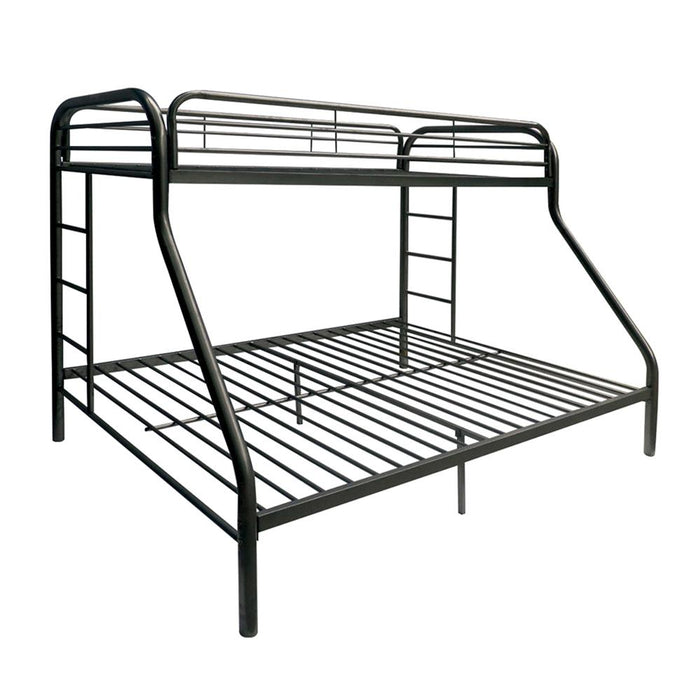 Tritan Black Bunk Bed (Twin/Full) - FAMSA Furniture (TX)
