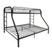 Tritan Black Bunk Bed (Twin/Full) - FAMSA Furniture (TX)