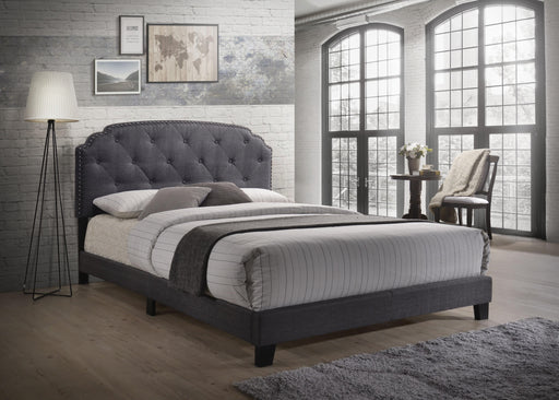 Tradilla Gray Fabric Queen Bed - FAMSA Furniture (TX)