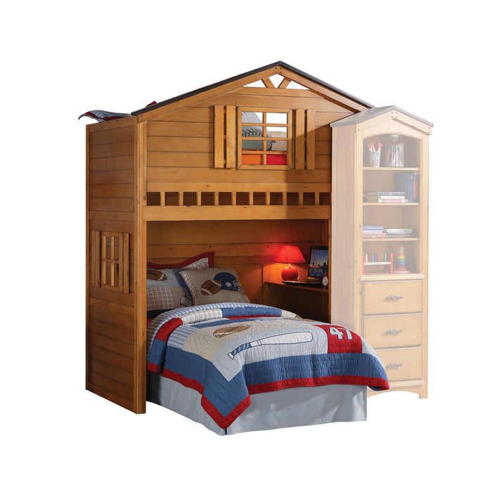 Tree House Rustic Oak Loft Bed (Twin Size) - FAMSA Furniture (TX)