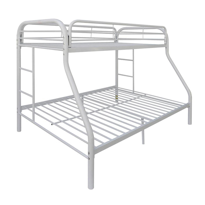 Tritan White Bunk Bed (Twin XL/Queen) - FAMSA Furniture (TX)