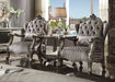 Versailles Velvet & Antique Platinum Chair & 1 Pillow - FAMSA Furniture (TX)