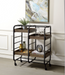 Vorrik Black & Walnut Serving Cart - FAMSA Furniture (TX)