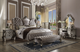 Versailles Velvet & Antique Platinum California King Bed - FAMSA Furniture (TX)