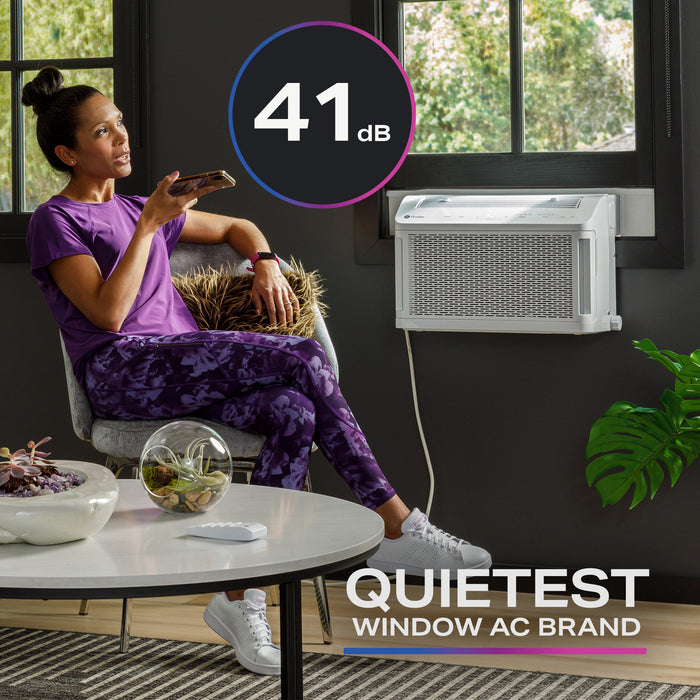 GE Profile ClearView™ 8,300 BTU Smart Ultra Quiet Window Air Conditioner for Medium Rooms up to 350 sq. ft. AHTT08BC - FAMSA Furniture (TX)
