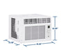GE® 6,000 BTU Electronic Window Air Conditioner for Small Rooms up to 250 sq ft. AWCS06BWF - FAMSA Furniture (TX)