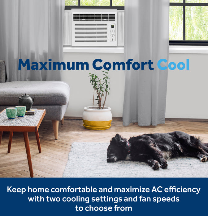 GE® 6,000 BTU Electronic Window Air Conditioner for Small Rooms up to 250 sq ft. AWCS06BWF - FAMSA Furniture (TX)
