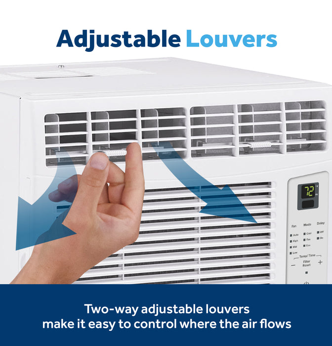 GE® 6,000 BTU Electronic Window Air Conditioner for Small Rooms up to 250 sq ft. AWCS06BWF - FAMSA Furniture (TX)