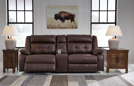 Punch Up Power Reclining Sectional Loveseat with Console - FAMSA Furniture (TX)