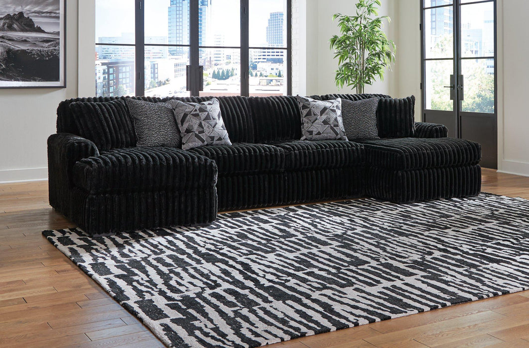 Midnight-Madness Sectional with Chaise - FAMSA Furniture (TX)