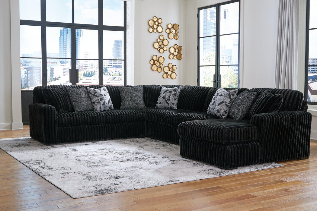 Midnight-Madness Sectional with Chaise - FAMSA Furniture (TX)