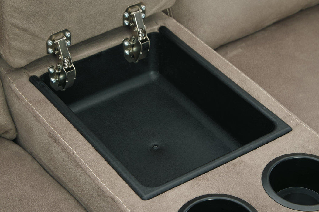 Cavalcade Power Reclining Loveseat with Console - FAMSA Furniture (TX)