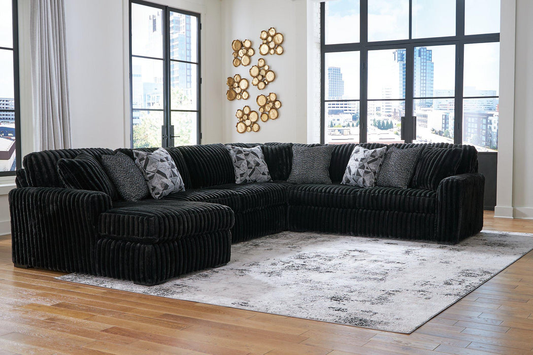 Midnight-Madness Sectional with Chaise - FAMSA Furniture (TX)